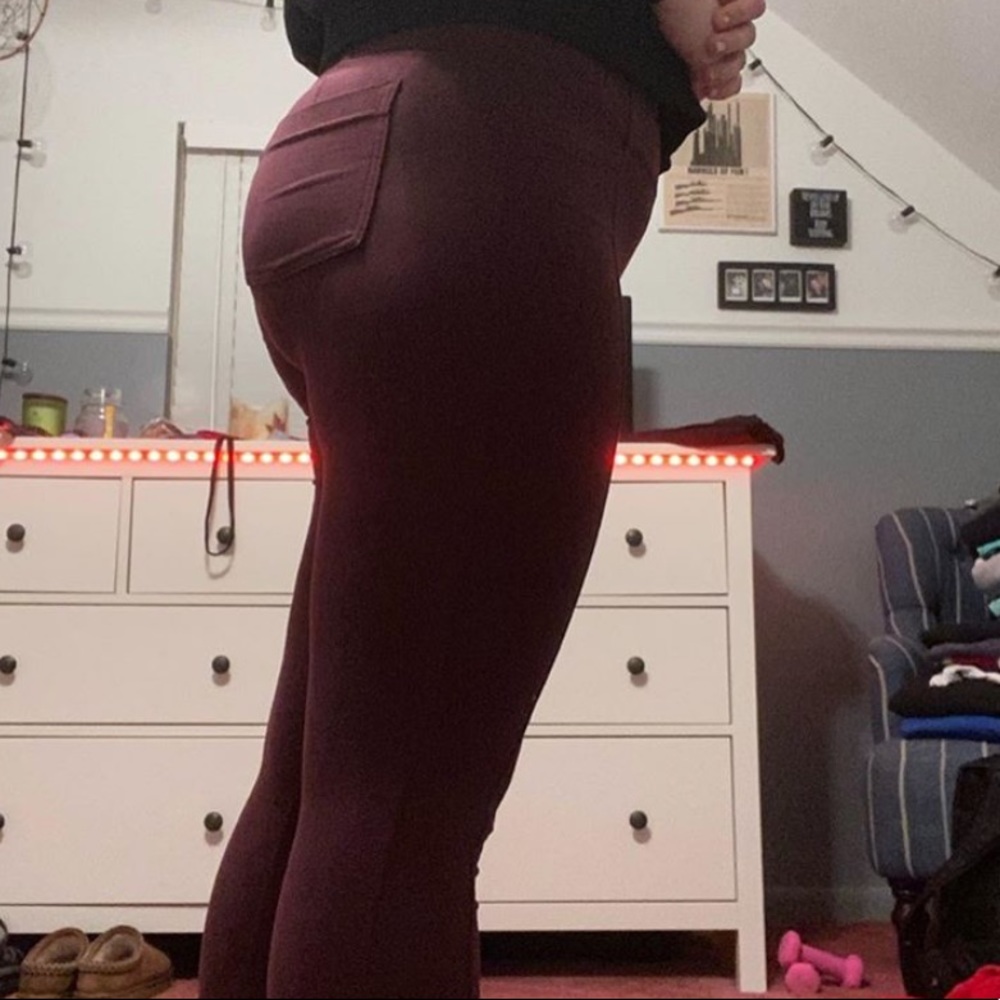 Maroon Athleta leggings